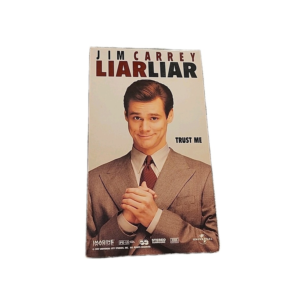 Liar Liar VHS‎ Tape Jim Carrey Comedy Movie Vintage Collectible 90s